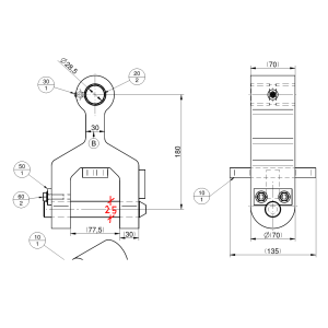 Aufhängung link HMF