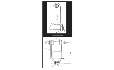 Aufhängung link Palfinger KM501