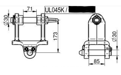Skizze Aufhängung KM501 Palfinger kurz