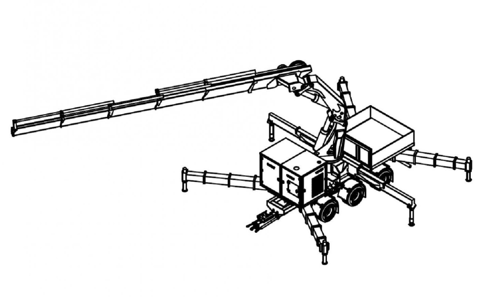 Skizze vom Baumeisterkran