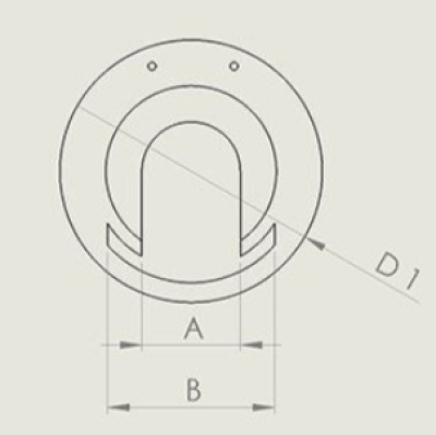 Skizze Unterlegplatte